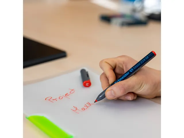 Universele marker Schneider Maxx 224 M permanent rood