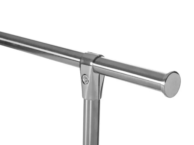 Kledingrek Metaal met 1 stang 125x50x130cm max. last 75 kg