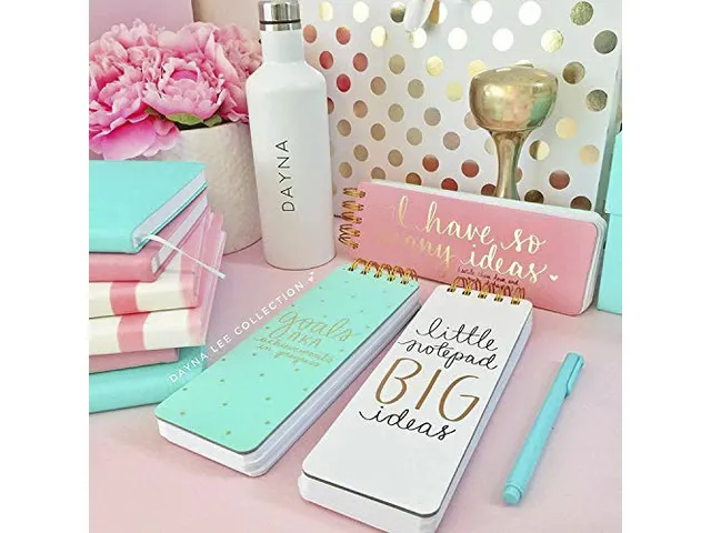 Bloc-notes Èccolo spirale White ligné 8x23cm