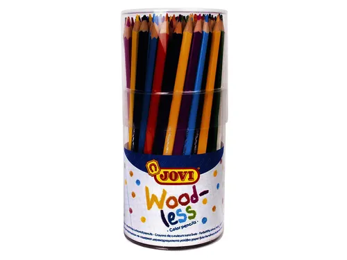 Kleurpotloden Jovi houtvrij assorti pot à 84 stuks