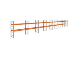palletstelling,basis+7xaanbouw,HxBxD 3360x29700x1100mm,vakl. 3400kg