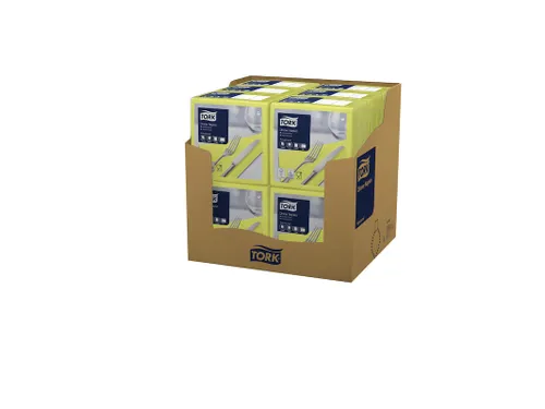 Dinnerservet Advanced 2-laags limoen 39x39cm ¼-vouw 12x150st 1800st