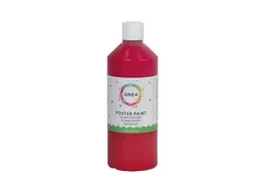 Plakkaatverf Qrea rood 500ml