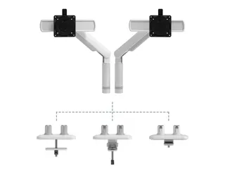 Viewprime Plus Monitorarm 65.210 2 Schermen Wit - 6