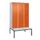 locker met bank,HxBxD 2120x1200x815mm,3vak,vak B 400mm,cil.-slot