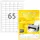 Etiket TopStick 8697 38x21.2mm wit 6500 stuks