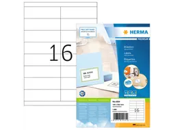 HERMA 4264 Premium etiketten A4 105x33,8mm Wit 1600 stuks