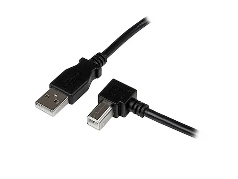 1m USB 2.0 A naar rechtshoekige B-kabel M/M