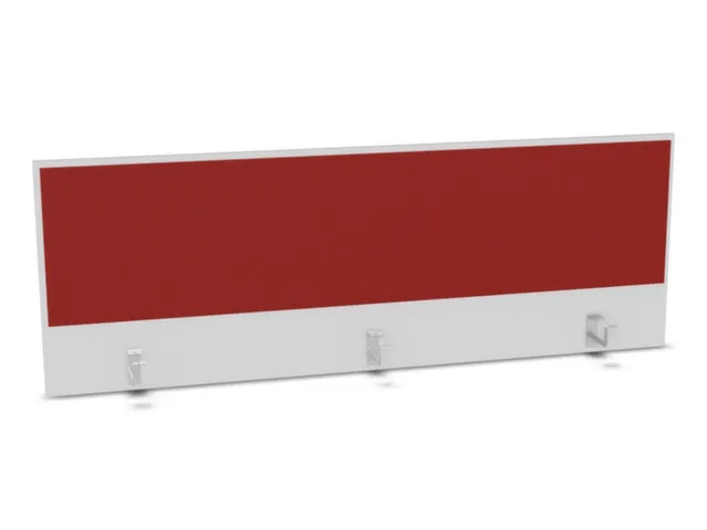 opzetpaneel,v. bureau,aanbouw achter,B 1600mm,Bl-wit,BN4011-rood