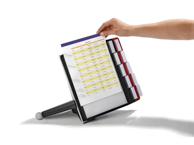 Bureaustandaard Durable 5632 Sherpa met 10-tassen rood/zwart