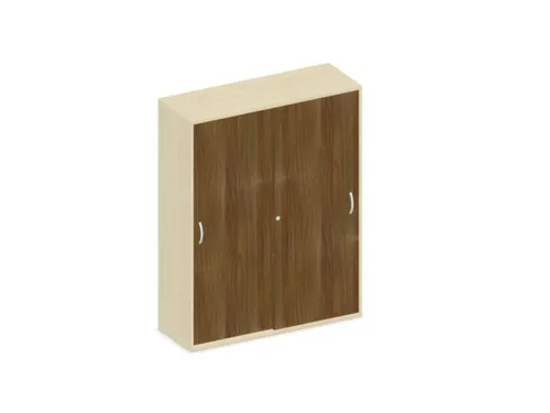 Schuifdeurkast 1540x1200x430mm Romp Esdoorn Decor Front Noten