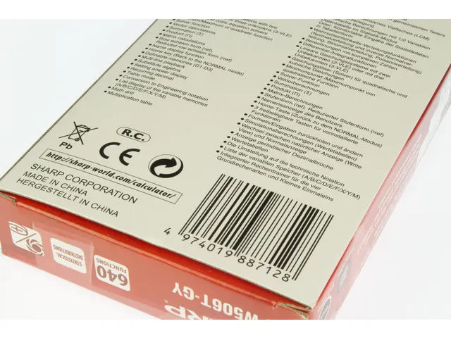 Calculatrice Sharp ELW506TGY noir-gris scientifique write view