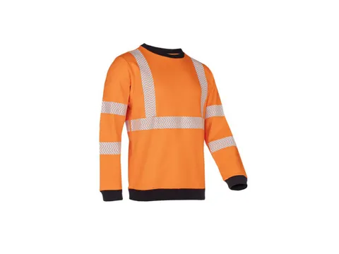 Sioen 650A Kurow sweater, fluo oranje, maat S, per stuk