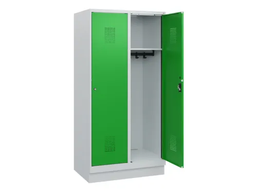 schoollocker,HxBxD 1630x800x500mm,2vak,vak B 400mm,cil.-slot,sokkel