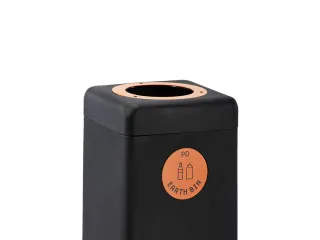 Afvalbak 90 liter EarthBin Zwart Oranje - 3