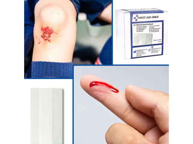 Wondpleister First Aid Only hypoallergeen 5m x 4cm