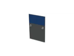 baliepaneel bureau aanbouw rechts MS-donkergrijs BN6016-blauw 800mm