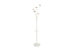 Festival kapstok 5 haken 187 cm wit met parapluhouder