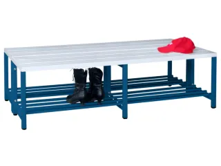 dubbele zitbank,HxLxD 430x2000x740mm,onderstel RAL5010 - 2