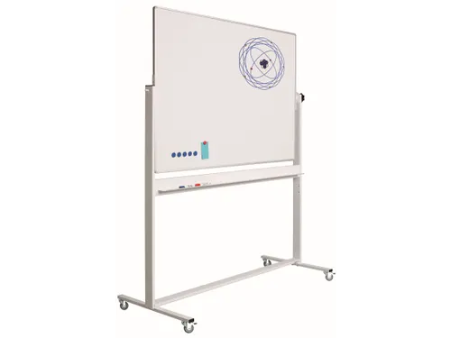 Kantelbord whiteboard 90x120cm dubbelzijdig emaille RC-10 profiel