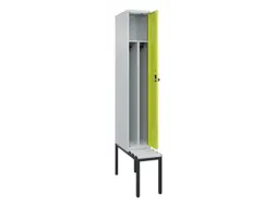 locker met bank,voor scheiding van kleding,HxBxD 2120x300x815mm,1vak