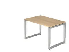 In hoogte verstelbaar bureau,HxBxD 650-850x1200x800mm,blad eiken