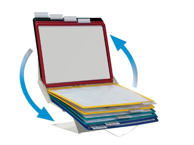 Zichtpanelensysteem wand metaal Tarifold A3 30 zichtpanelen - Djois