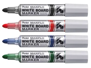 Viltstift Pentel MWL5M Maxiflo whiteboard groen 3mm - 4