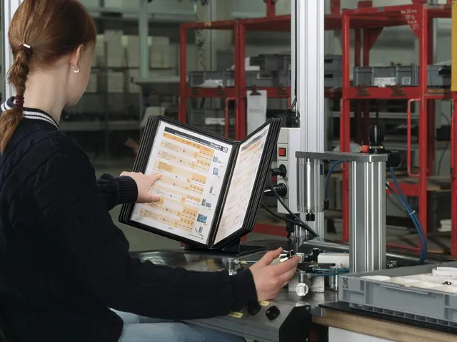 Bureaustandaard Durable Vario met 10-tassen A4 zwart