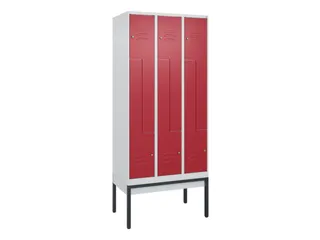Z-garderobekast,HxBxD 2120x900x500mm,vak B 150/300mm,cil.-slot - 1