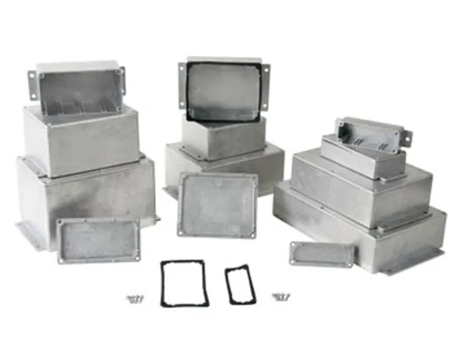 Waterdichte Gegoten Aluminium Behuizing Met Flens