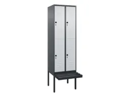 Dubbeldekse dekenkist,HxBxD 2120x600x815mm,2x2vak.,vak B 300mm