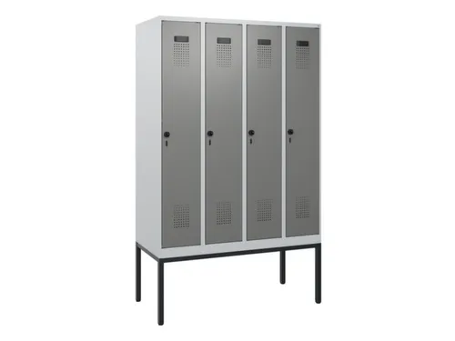 schoollocker,HxBxD 1950x1200x500mm,4vak,vak B 300mm,draaigrendel
