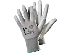 Tegera 890 nylon precisiehandschoenen, PU gecoat, grijs, maat 10