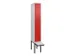 locker voor scheiding van kleding,HxBxD 2120x300x815mm,1vak