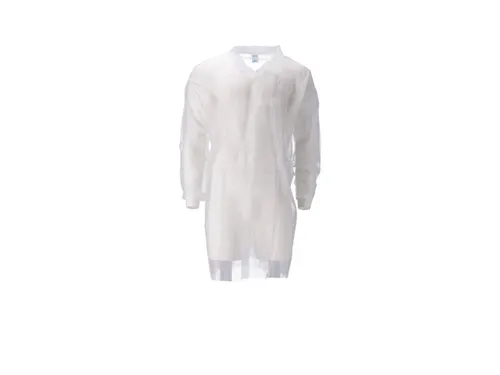 CMT PP Non Woven Bezoekersjas Wit Maat L 100 Stuks