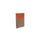 baliepaneel,v. bureau,aanbouw links,B 800mm,NT-cherry,BN3012-oranje