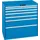 ladekast HxBxD 1000x1023x725mm 7laden Key lock afwerking RAL5012