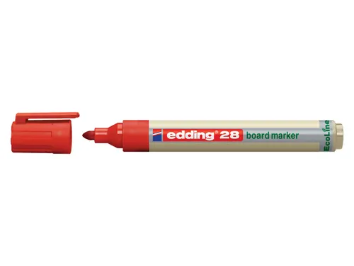 Viltstift edding 28 whiteboard EcoLine rond rood 1.5-3mm