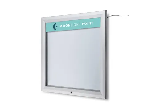 Bedrukt logopaneel 70x10cm voor Outdoor mededelingenbord 6/9x A4