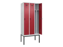 locker voor scheiding van kleding,HxBxD 2120x900x500mm,3vak