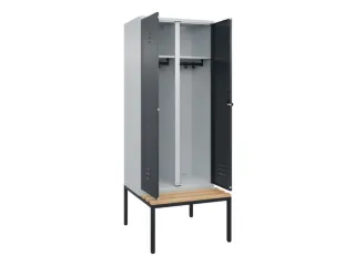 locker voor scheiding van kleding,HxBxD 2120x800x815mm,2vak - 2
