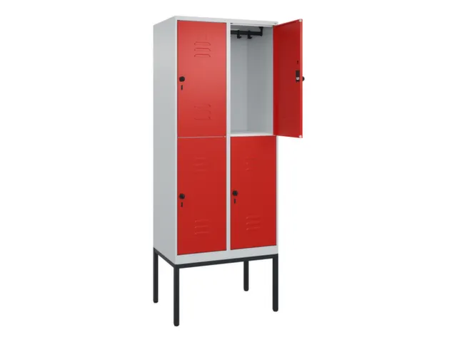 dubbeldekse locker,HxBxD 2120x800x500mm,2x2vak.,vak B 400mm