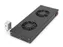 Ventilatorunit voor 483 mm (19 inch) 2 ventilatoren incl. thermostaat