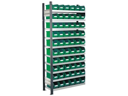 Bakkenstelling 2000x1000x300mm 60bakken PE groen vakl.125kg eenzijdig