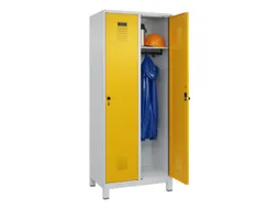 locker,HxBxD 1950x800x500mm,2vak,vak B 400mm,draaigrendel,voeten