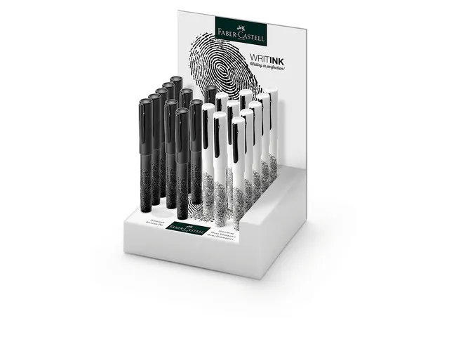 vulpen Faber-Castell WRITink Print display 20 stuks zwart/wit
