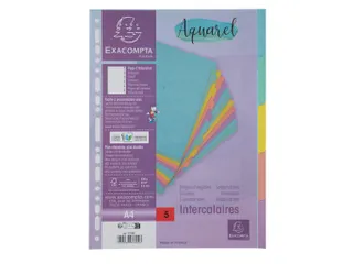 Tabbladen 5 ind. A4 glansk. 400g AQUAREL - 4
