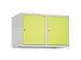 opzetkast,v. locker,2vak.,vak B 400mm,HxBxD 500x800x500mm,cilinderslot