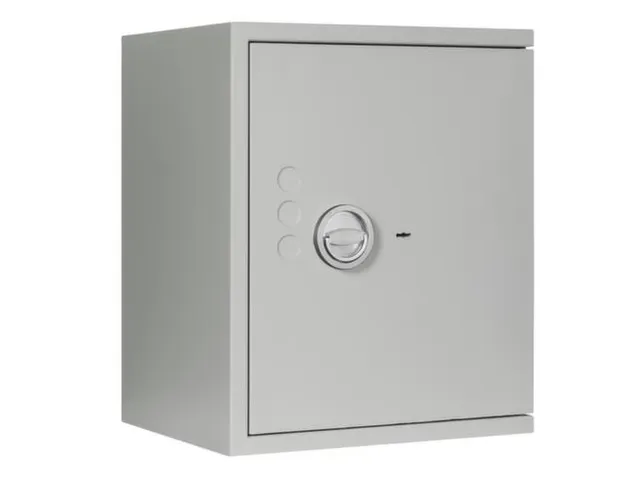 kluis,veiligheidsniveau 1,HxBxD 605x500x420mm,2niveaus,romp RAL7035